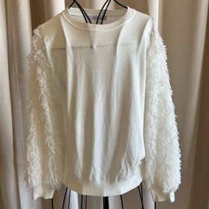 Final sale Long Sleeve Winter White Sweater